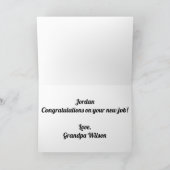 Herzlichen Glückwunsch Abschluss Werbeaktion Neuer Karte (Innenseite)