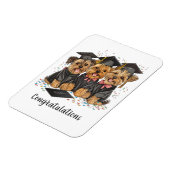 Herzlichen Glückwunsch Abschluss Yorkshire Terrier Magnet (Linke Seite)
