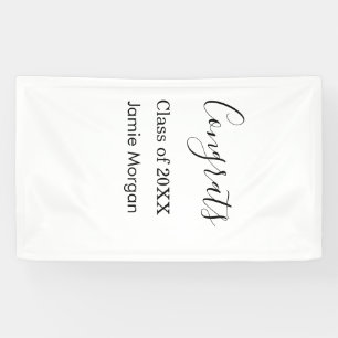 Herzlichen Glückwunsch Abschlussklasse 20XX einfac Banner