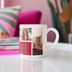 Herzlichen Glückwunsch Absolvent   6-Foto-Raster-C Kaffeetasse