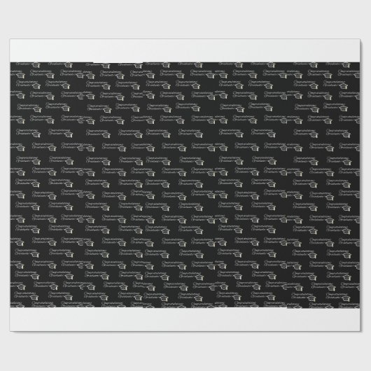 Herzlichen Glückwunsch Absolvent Geschenkpapier (Flach)