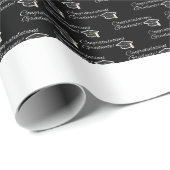 Herzlichen Glückwunsch Absolvent Geschenkpapier (Rolleneckpunkt)