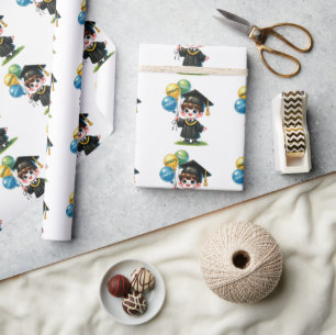 Herzlichen Glückwunsch Absolvent Geschenkpapier