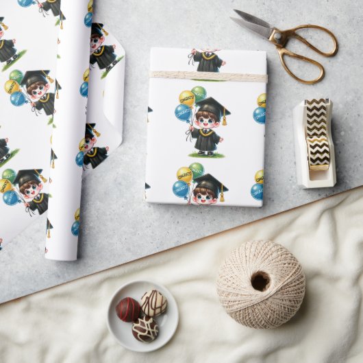 Herzlichen Glückwunsch Absolvent Geschenkpapier (Kunsthandwerk)