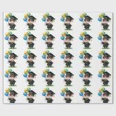 Herzlichen Glückwunsch Absolvent Geschenkpapier (Flach)