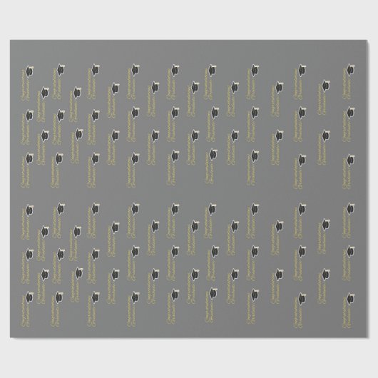 Herzlichen Glückwunsch Absolvent Geschenkpapier (Flach)