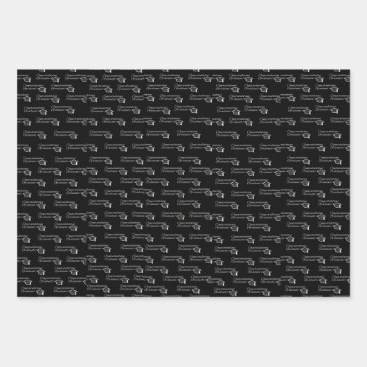 Herzlichen Glückwunsch Absolvent Geschenkpapier Set (Vorderseite)