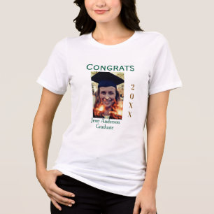Herzlichen Glückwunsch Absolvent grün gold Jahr 20 Tri-Blend Shirt