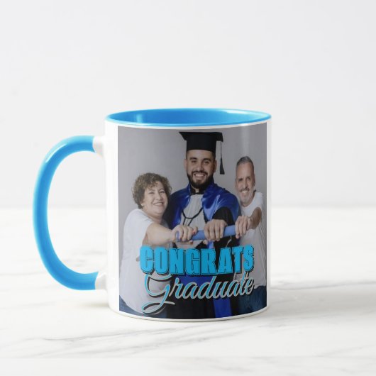 Herzlichen Glückwunsch Absolvent Moderne einfache Tasse (Links)