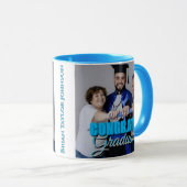 Herzlichen Glückwunsch Absolvent Moderne einfache Tasse (VorderseiteRechts)