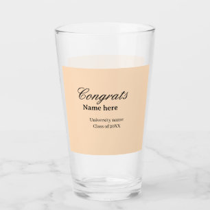 Herzlichen Glückwunsch Absolvent Universitätsname Glas