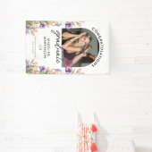 Herzlichen Glückwunsch Absolvent Wildblumenbogen F Banner (InSitu)