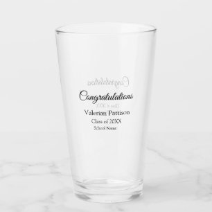 Herzlichen Glückwunsch Absolventen fügen den Namen Glas