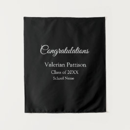 Herzlichen Glückwunsch Absolventen fügen den Namen Wandteppich