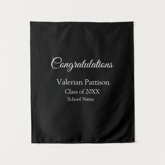 Herzlichen Glückwunsch Absolventen fügen den Namen Wandteppich (Vorderseite)