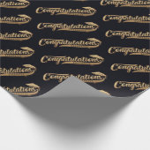 Herzlichen Glückwunsch Absolventen Geschenkpapier (Ecke)