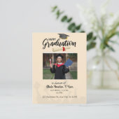 Herzlichen Glückwunsch Absolventen Postkarte (Stehend Vorderseite)