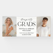 Herzlichen Glückwunsch Absolventen Zwei Absolvente Banner (Horizontal)