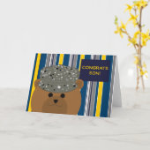 Herzlichen Glückwunsch Air Force Son Karte (Gelbe Blume)