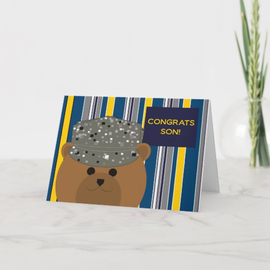 Herzlichen Glückwunsch Air Force Son Karte (Vorderseite)