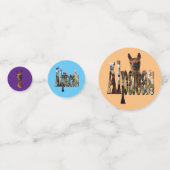 Herzlichen Glückwunsch Alpacas, Konfetti (Rückseiten)