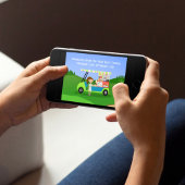 Herzlichen Glückwunsch als Golf Course Getränkekar Karte