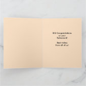 Herzlichen Glückwunsch Alte rote Barde Big Jumbo Karte (Innenseite)