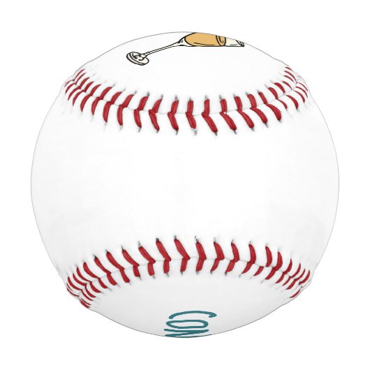 Herzlichen Glückwunsch an Baseball Player mit Cham (Rückseite)