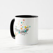 Herzlichen Glückwunsch an Confetti Tasse (Vorderseite Links)