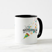 Herzlichen Glückwunsch an Confetti Tasse (VorderseiteRechts)