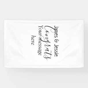 Herzlichen Glückwunsch an das neuvermählte Paar Banner