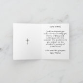 Herzlichen Glückwunsch an das religiöse Mädchen mi Karte (Innenseite)