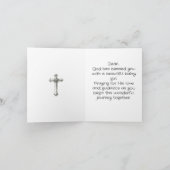 Herzlichen Glückwunsch an das religiöse Mädchen mi Karte (Innenseite)