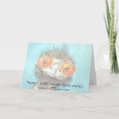 Herzlichen Glückwunsch an den Emu! Karte (Rückseite)