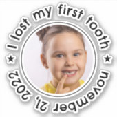 Herzlichen Glückwunsch an den ersten Zelt für das  Aufkleber (Vorderseite)