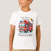 Herzlichen Glückwunsch an den Feuerwehrwagen! T-Shirt (Vorderseite)