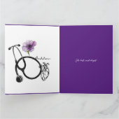 Herzlichen Glückwunsch an den Kardiologen Karte (Innenseite)