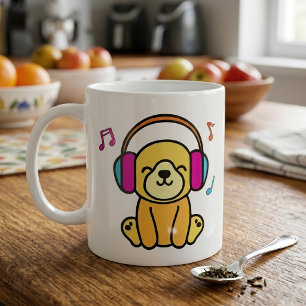 Herzlichen Glückwunsch an den kleinen Hundewelpen Kaffeetasse