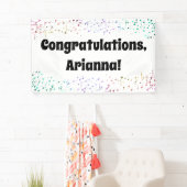 Herzlichen Glückwunsch an den Kollegen Confetti Banner (Insitu)