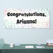 Herzlichen Glückwunsch an den Kollegen Confetti Banner (Messe)