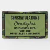 Herzlichen Glückwunsch an den Soldaten Banner (Horizontal)