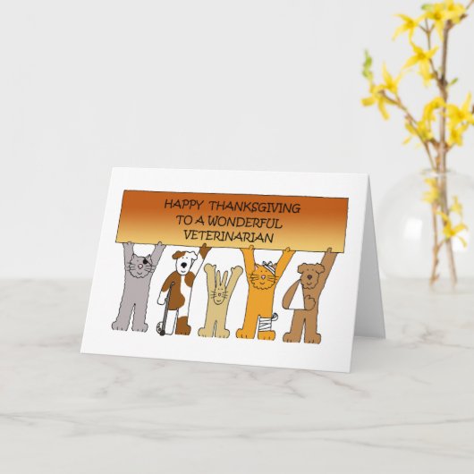 Herzlichen Glückwunsch an den tierärztlichen Carto Karte (Gelbe Blume)