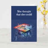 Herzlichen Glückwunsch an die Abschluss für sie Karte (Gelbe Blume)