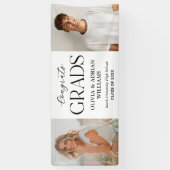 Herzlichen Glückwunsch an die Absolventen Zwei Abs Banner (Vertikal)