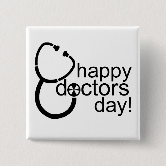 Herzlichen Glückwunsch an die Ärzte! Button (Vorderseite)