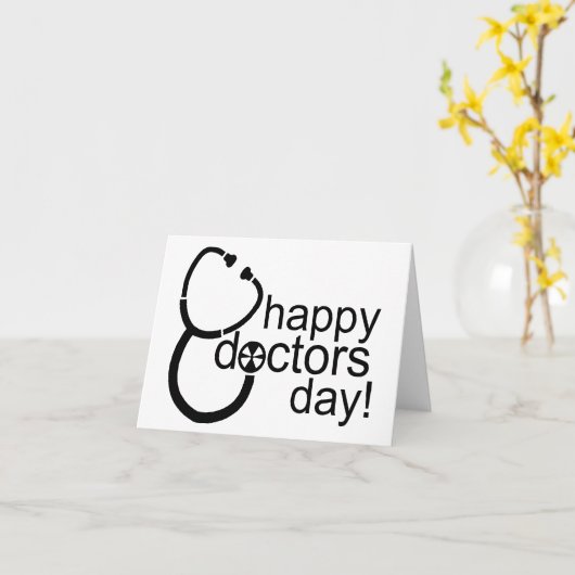 Herzlichen Glückwunsch an die Ärzte! Karte (Gelbe Blume)