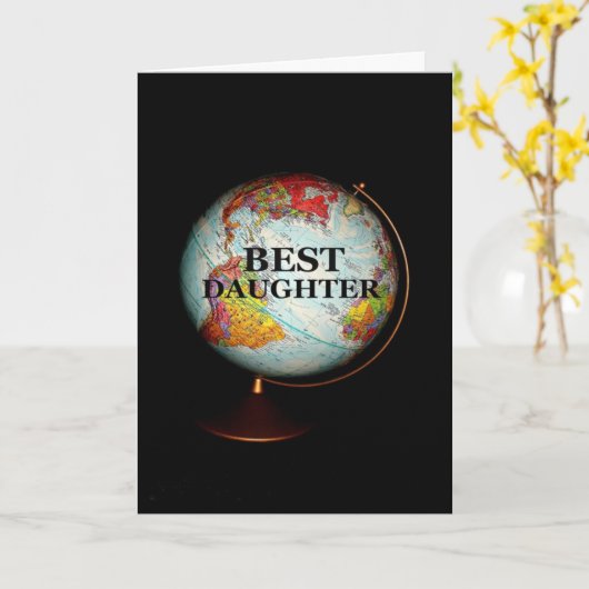 Herzlichen Glückwunsch an die beste Tochter der We Karte (Gelbe Blume)