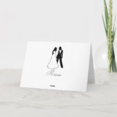 Herzlichen Glückwunsch an die Braut Hochzeit Karte (Rückseite)