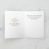 Herzlichen Glückwunsch an die Braut und den Bräuti Karte (Innenseite)