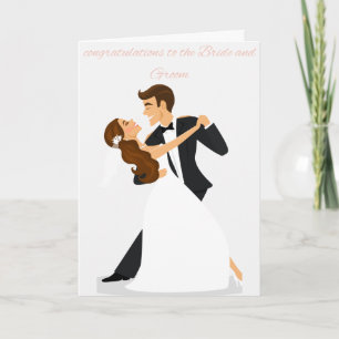 "Herzlichen Glückwunsch an die Braut und den Groom Karte